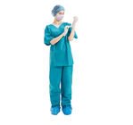 Не сплетенные устранимые Scrub костюмы, SMS медицинское Scrub устанавливают